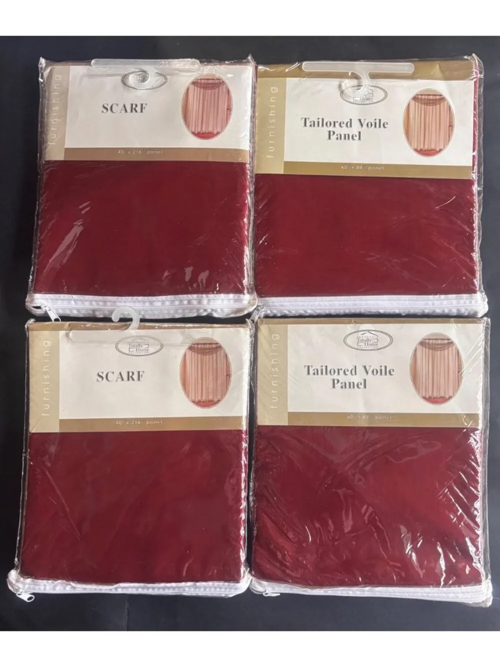 Kennedys Totally Home Burgundy Sheer Scarf 40